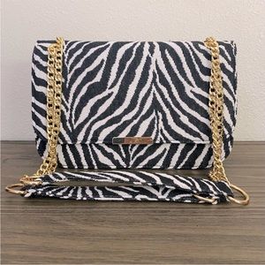 NEW zebra Print Boutique Bag